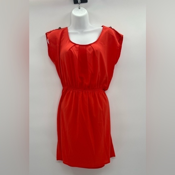 Soprano Reddish-Orange Sleeveless Dress – Preloved Size S - Picture 4 of 11